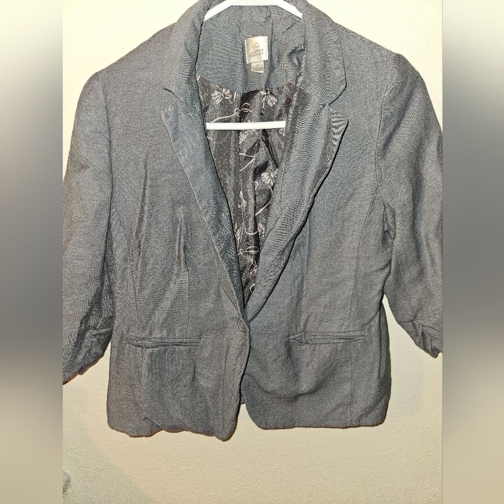 Lauren Conrad Womans Gray Blazer Size 10